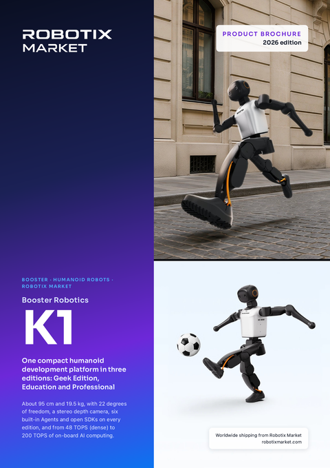 Booster Robotics K1 Education Humanoider Roboter – Produktbroschüre