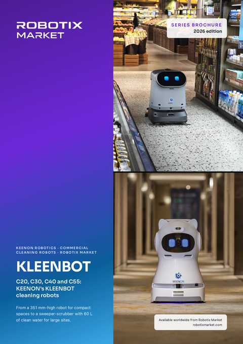 Keenon KLEENBOT C40 روبوت تنظيف تجاري احترافي مع محطة العمل – كتيب المنتج